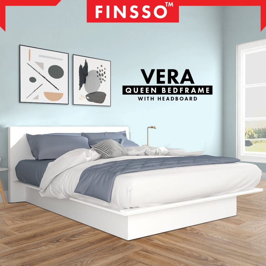 Finsso: Vera Single Bed Frame เตียงนอนไม้ ขนาด  3 ฟุต สวย เรียบง่าย มาตรฐานส่งออก