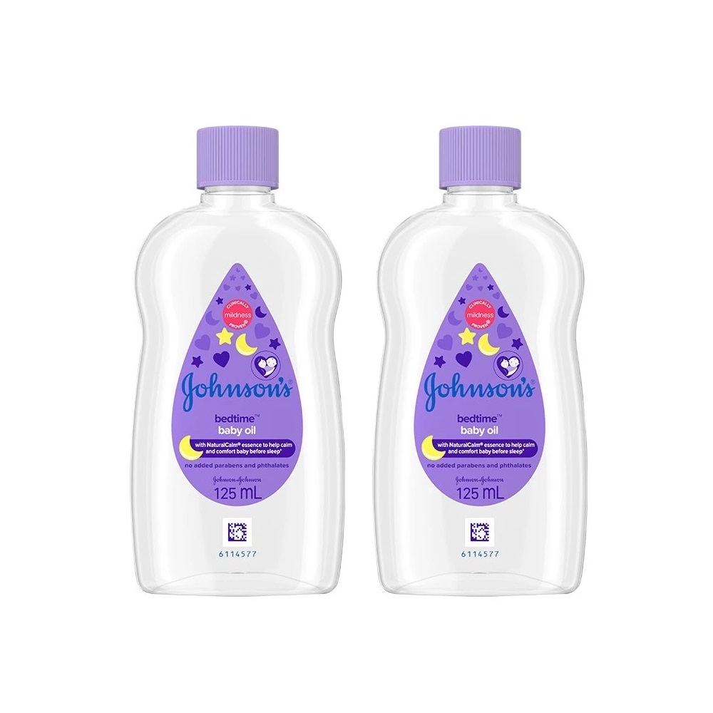 Johnson's จอห์นสัน เบดไทม์ เบบี้ออยล์ 125 มล. 1 แถม 1