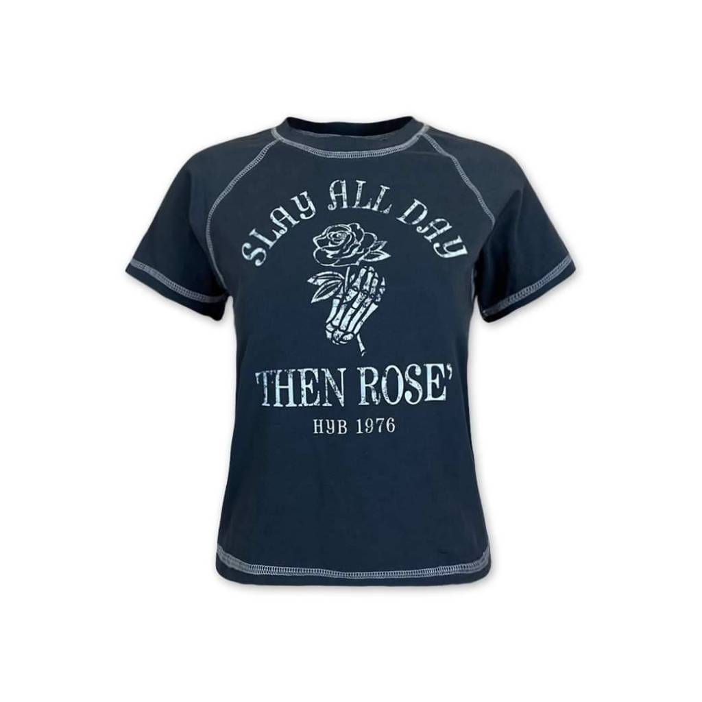 Hybrid T-shirt Women  ไฮบริดเสื้อยืดผู้หญิง สีเทา(Gray) WTS-1046-GY