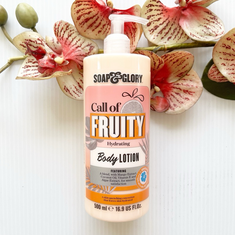 500 ml. ผลิต 10/24 Soap & Glory Body Lotion Call Of Fruity โซฟ แอนด์ กลอรี่ บอดี้ โลชั่น ฟรุ้ตตี้