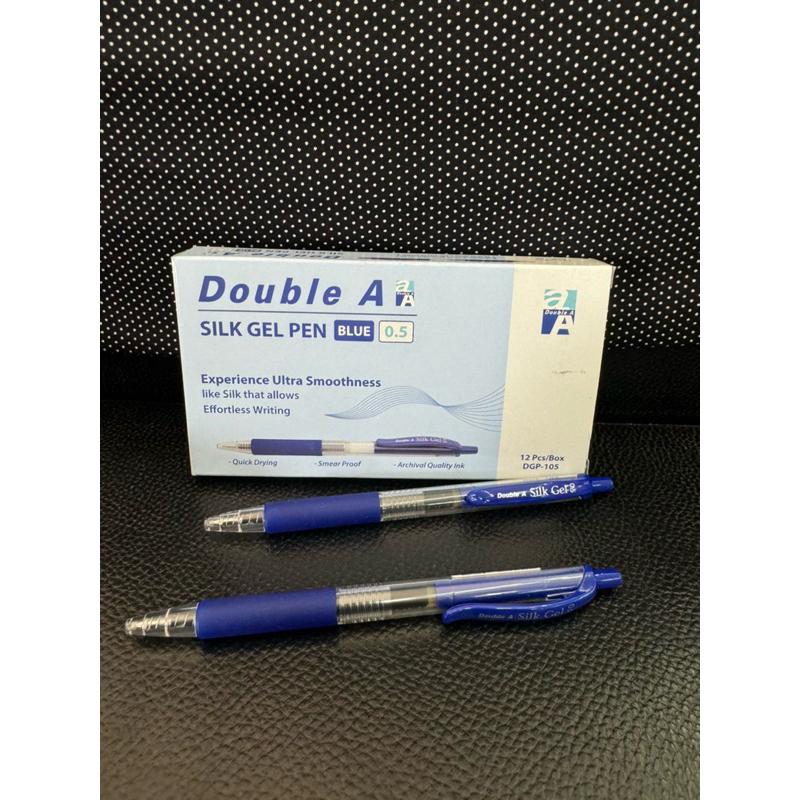 ปากกาเจล Double A Silk Gel Pen 0.5 /0.7 มม. ปากกาแบบกด คุณภาพสูง เขียนลื่น ปากกา ดับเบิ้ลเอ US.Station - รูปที่ 2