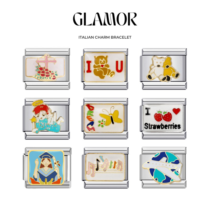 ชาร์ม กำไล Italian Charm Bracelet