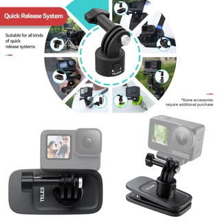 Telesin GoPro / DJI / Insta360 360 Rotary Backpack Clip Mount คลิปหนีบสายกระเป๋า