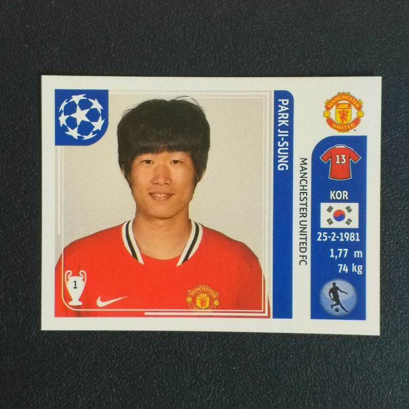 สติ๊กเกอร์นักฟุตบอล ปาร์ค จี ซอง PARK JI-SUNG PANINI 2011-2012 UEFA CHAMPIONS LEAGUE STICKERS COLLEC