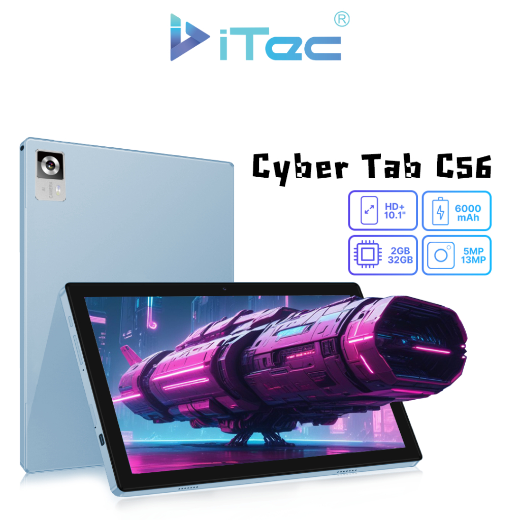 แท็บเล็ต ITEC รุ่นC56 (2+32) จอ10.1นิ้ว TABLET 4G รุ่นใหม่แท็บเล็ตเล่นเกมส์ ใส่ซิม รับประกันศูนย์ไทย