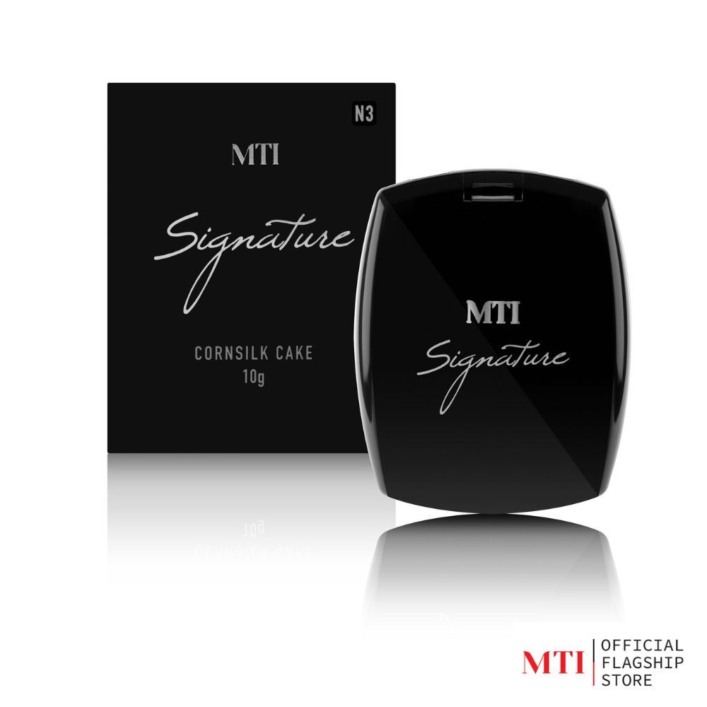 MTI Signature แป้งไหม แป้งผสมรองพื้นเนื้อละเอียด ปกปิดบางเบา คุมมันนานตลอดวัน ขนาด 10 กรัม (PKSZF)