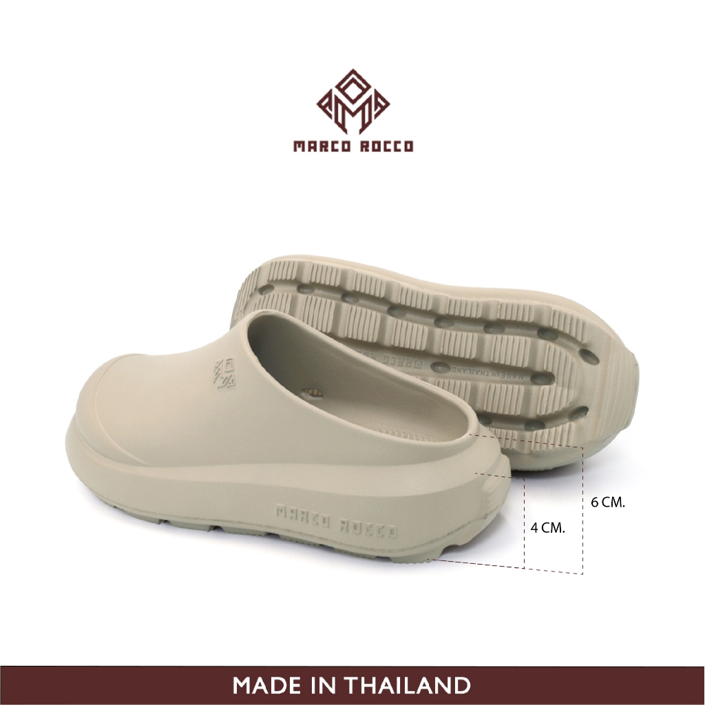 Marco Rocco รองเท้าแตะแบบสวม แฟชั่นผู้หญิง EVA พื้นหนากันลื่น พื้นนุ่ม MR8017 ้เสริมส้นเท้าได้ดี
