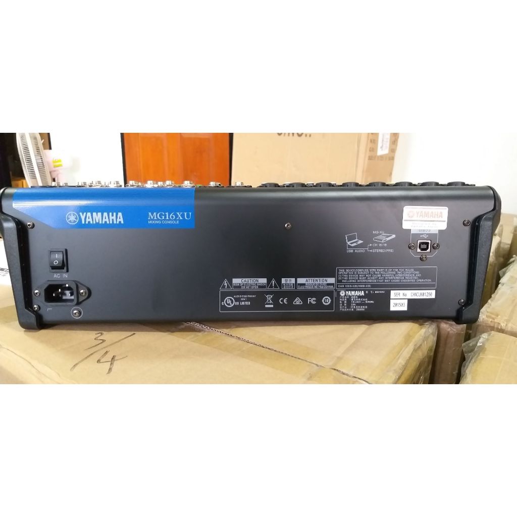 Mixer Yamaha MG-16XU มิกเซอร์ 16 ช่อง 8 MIC/4 STEREO มี Effect SPX 24 เสียงใสๆ สามารทำอินเตอร์เฟสได้