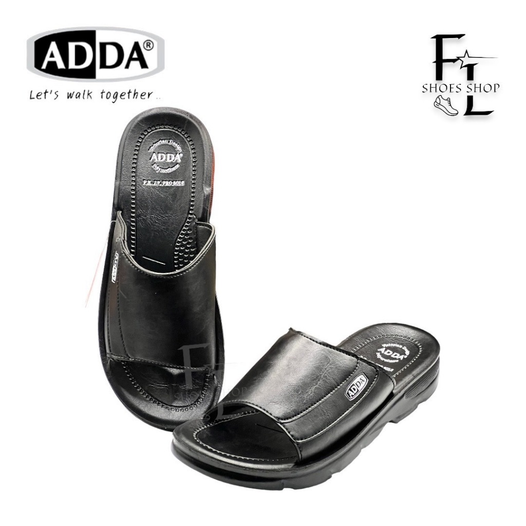 ADDA PU รองเท้าแตะผู้ชายแบบสวม รุ่น 7C01 (เบอร์ 38-45)