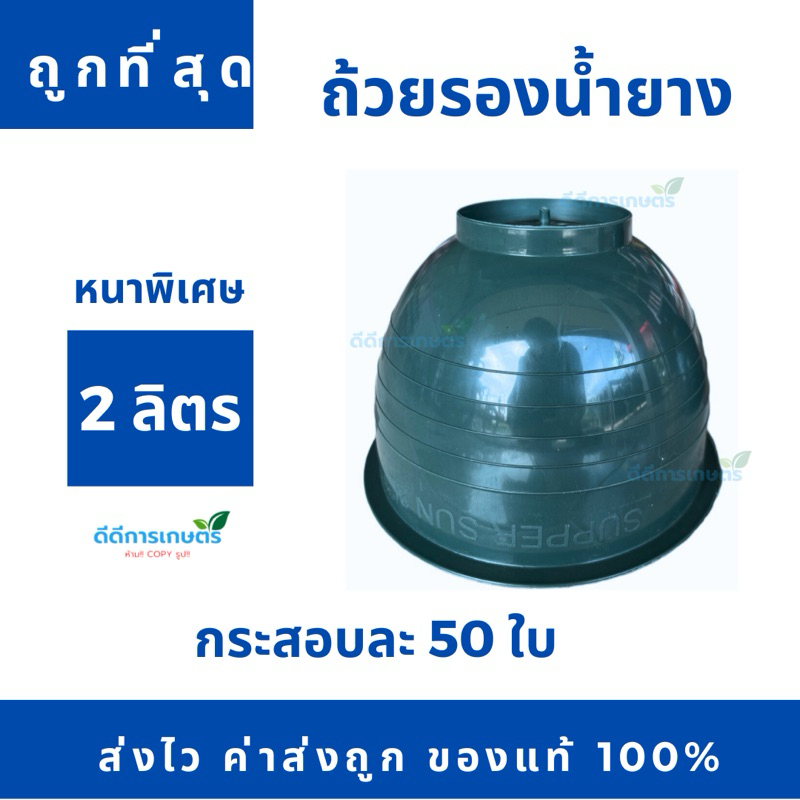 ถ้วยยางพาราสีเขียว 1200cc หนาพิเศษ (ห้ามสั่งรวมกับลวด)