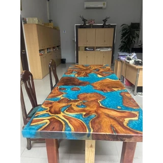 15 กก. น้ำยาเรซินอีพ็อกซี่ (Epoxy resin) แบบใส ชุดทำโต๊ะ