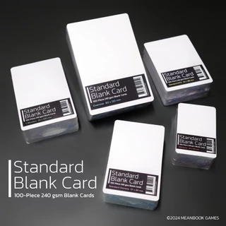 Standard Blank Card กระดาษการ์ดสำหรับออกแบบบอร์ดเกม + ซองใส่การ์ด by Meanbook การ์ดนามบัตร การ์ดเปล่า แฟลชการ์ด บัตรคำ