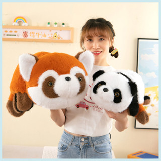 ตุ๊กตาแร็กคูนแปลงร่างเป็นหมีแพนด้าได้ 2 in 1 ในร่างเดียว  เข…