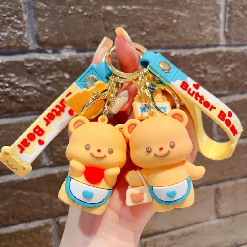 พวงกุญแจหมีเนย Butter Bear