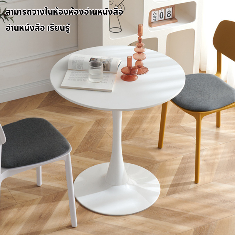 Esshelf โต๊ะกลม โต๊ะรับประทานอาหาร 70cm โต๊ะ ไม้ Round dining table
