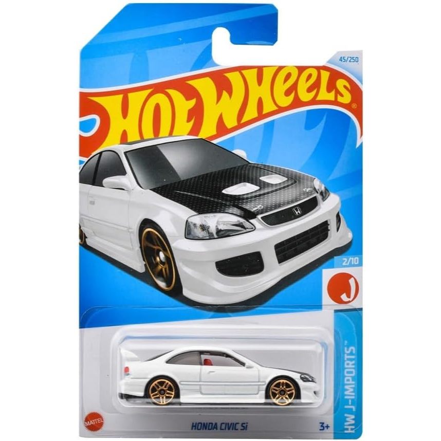 รถเหล็ก HOTWHEELS ของแท้ Honda Civic Si (White/Carbon)(HW2024_#045)