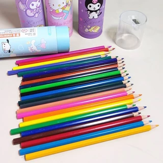 สีไม้ ดินสอสี 24 สี พร้อมกบเหลา ลายการ์ตูน Sanrio