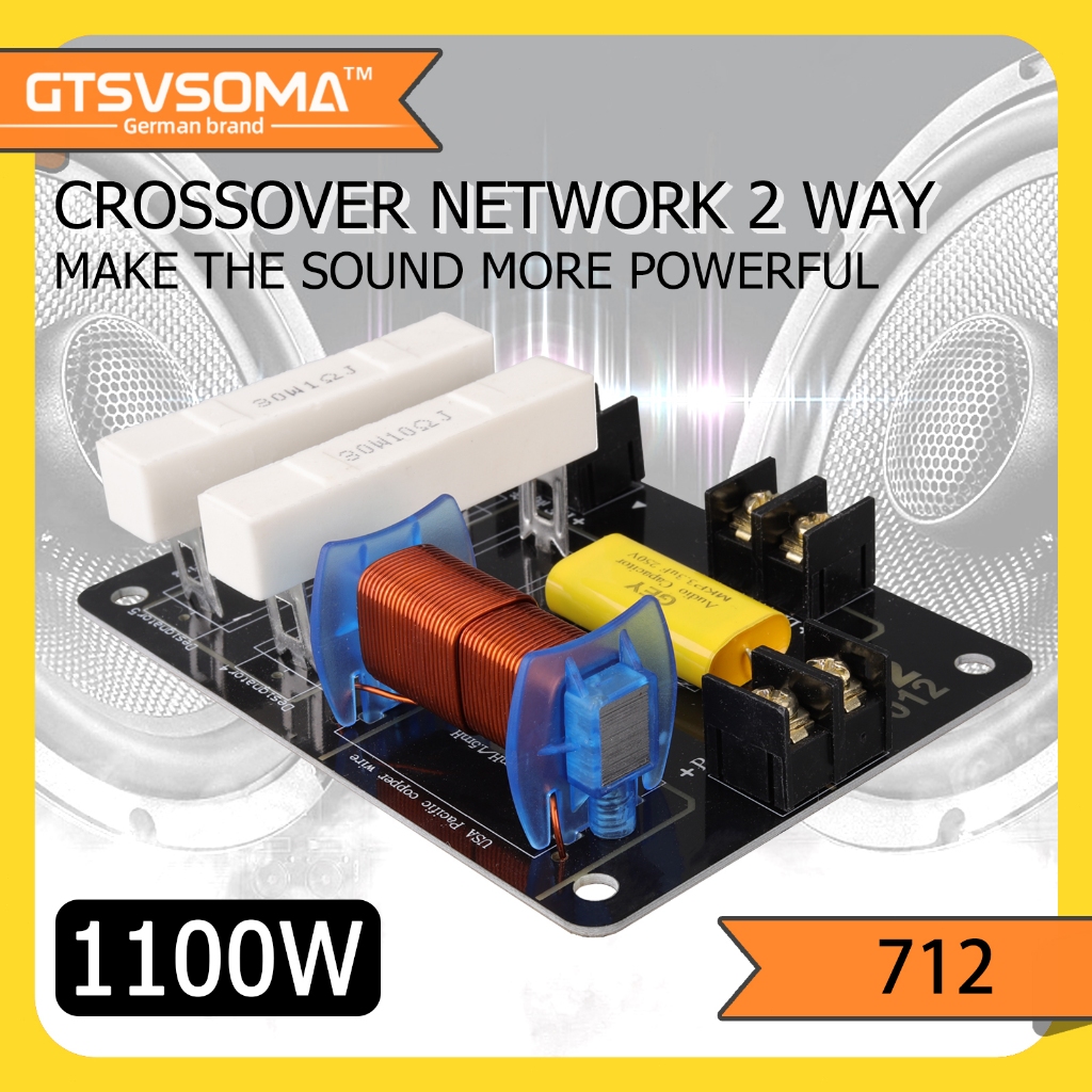 GTSVSOMA™ 712 เนทเวิคร์2ทาง เน็ตเวิร์คกลางแหลม 1100W crossover network2ทาง กลางแหลม network2way pcb 