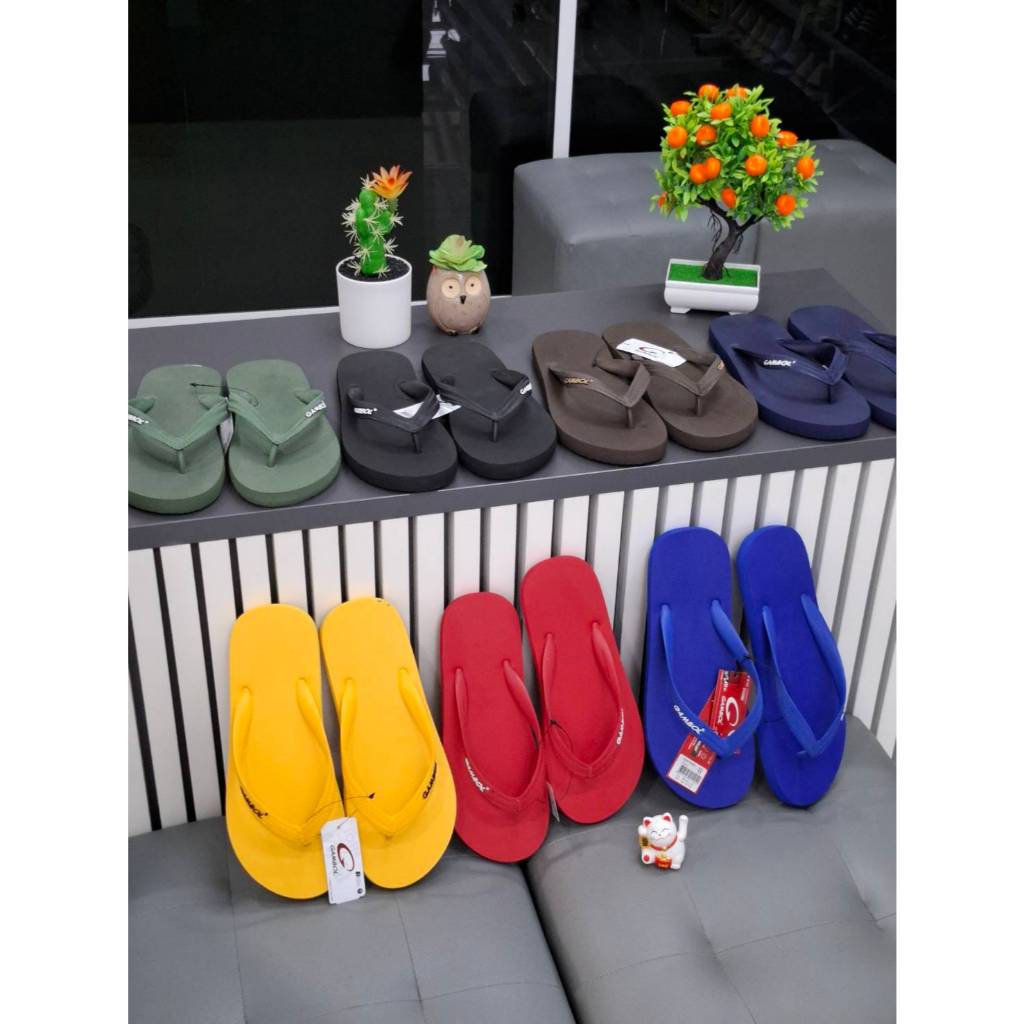15 รองเท้าแตะแบบคีบ GAMBOL รุ่น 71052  สี แดง เหลือง น้ำเงิน ดำ เขียว กรม น้ำตาล  Size 9-11