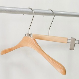 ID888 ไม้แขวนเสื้อไม้และไม้หนีบกางเกง (1ชิ้น) พร้อมส่ง