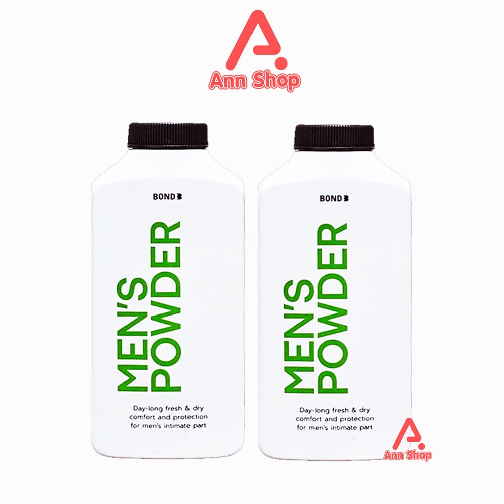 Bond Men's Intimate Powder แป้งบอนด์ ชนิดพิเศษ สูตร ซูสติ้ง สมูท 100 กรัม. [2 ขวด]
