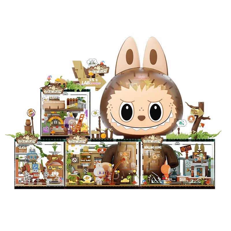 พร้อมส่ง ครบชุด labubu pop blocks