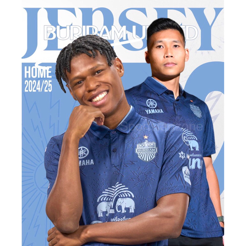 เสื้อแข่งบุรีรัมย์ยูไนเต็ดสีกรม  BURIRAM UNITED HOME JERSEY 2024/25 ของแท้💯-BURIRAM UNITED HOME TPL 2024/25