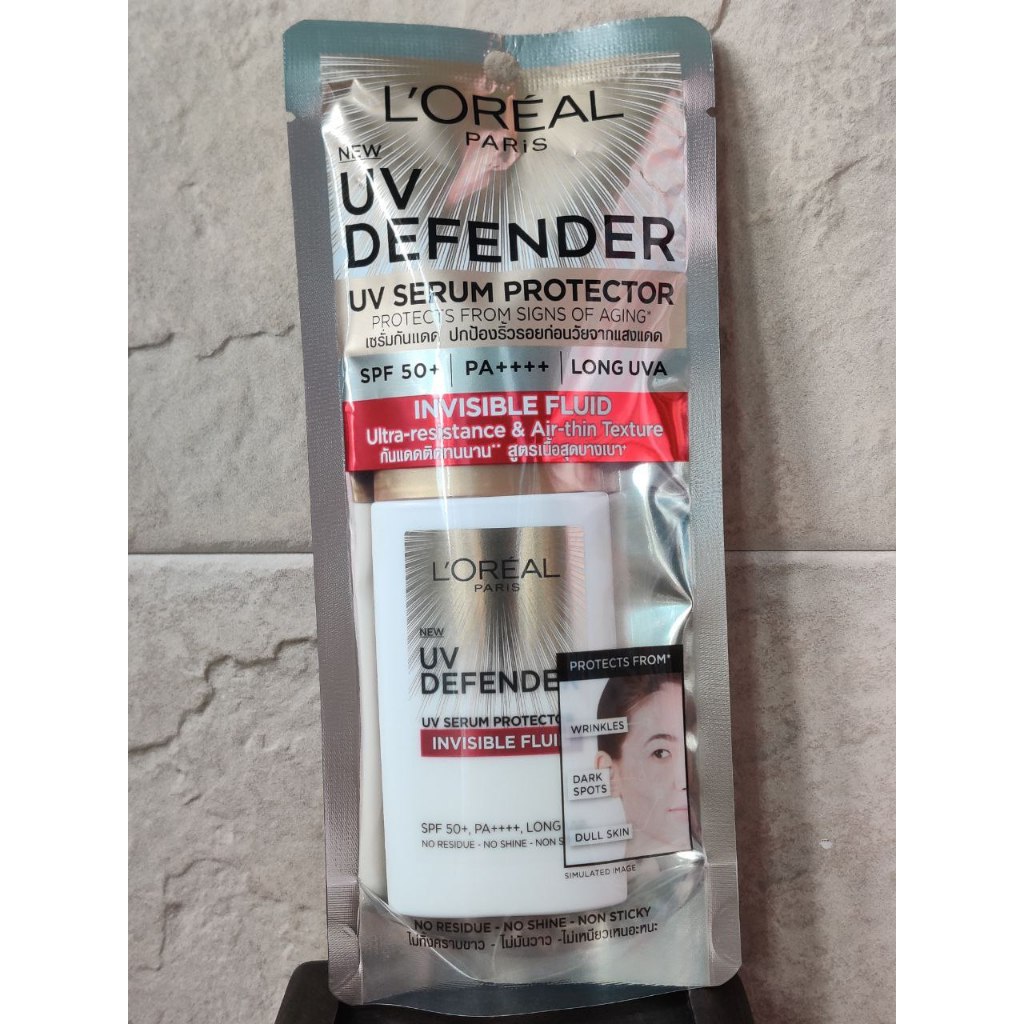 50มล L'Oreal Paris UV Defender Invisible Fluid SPF50+ PA++++ ลอรีอัล ปารีส ยูวี ดีเฟนเดอร์ อินวิซิเบิ้ลฟลูอิด SPF50+ PA+