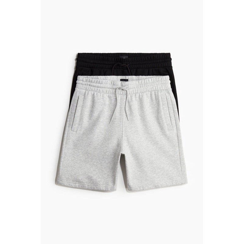 กางเกงขาสั้น Cotton Sweatshort H.M (แท้ %)ลุคเกาหลี ใส่สบาย ใส่อยู่บ้านหรือไปพักผ่อนชิลๆได้หมด