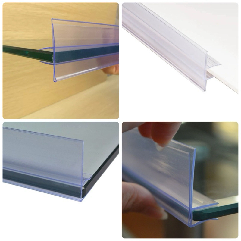 ป้ายราคาติด shelf พลาสติกแบบใส แบบเสียบชั้นวาง ขนาดความยาว 90 cm