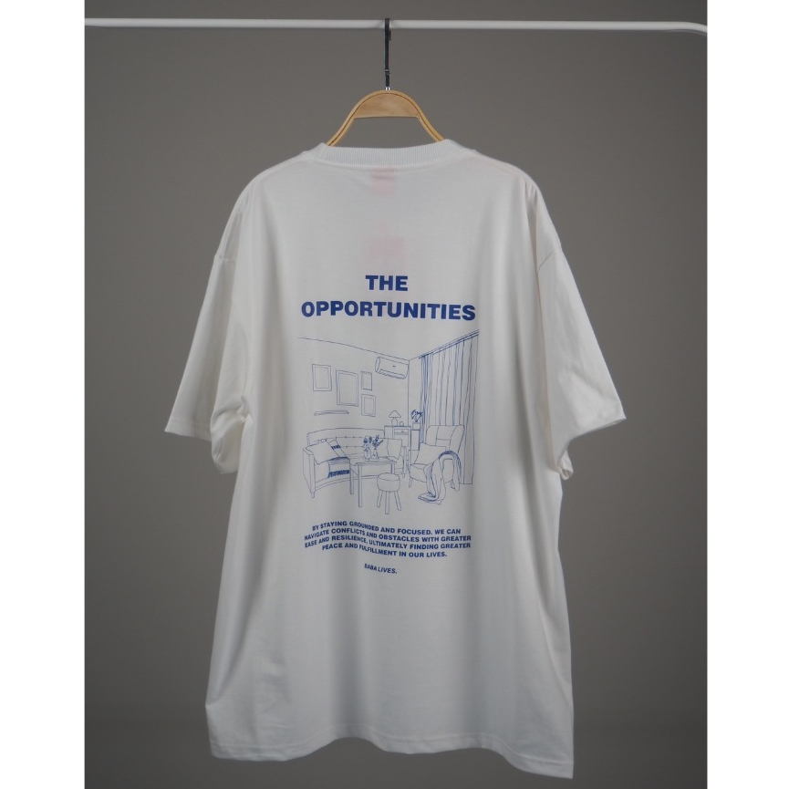 MIRACLE | เสื้อยืด Oversize อก48”ผ้า Cotton Heavy Premium ลาย The opportunities