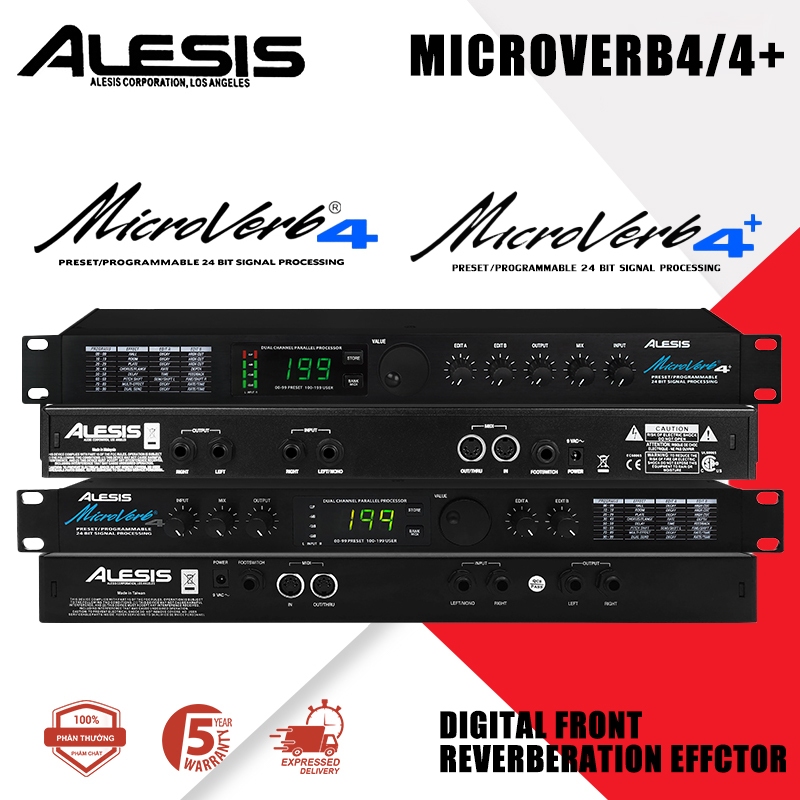 Alesis MicroVerb4/ Microverb4+เอฟเฟกต์ดิจิตอลเวที KTV ระดับมืออาชีพมีเอฟเฟกต์เสียงให้เลือกมาก