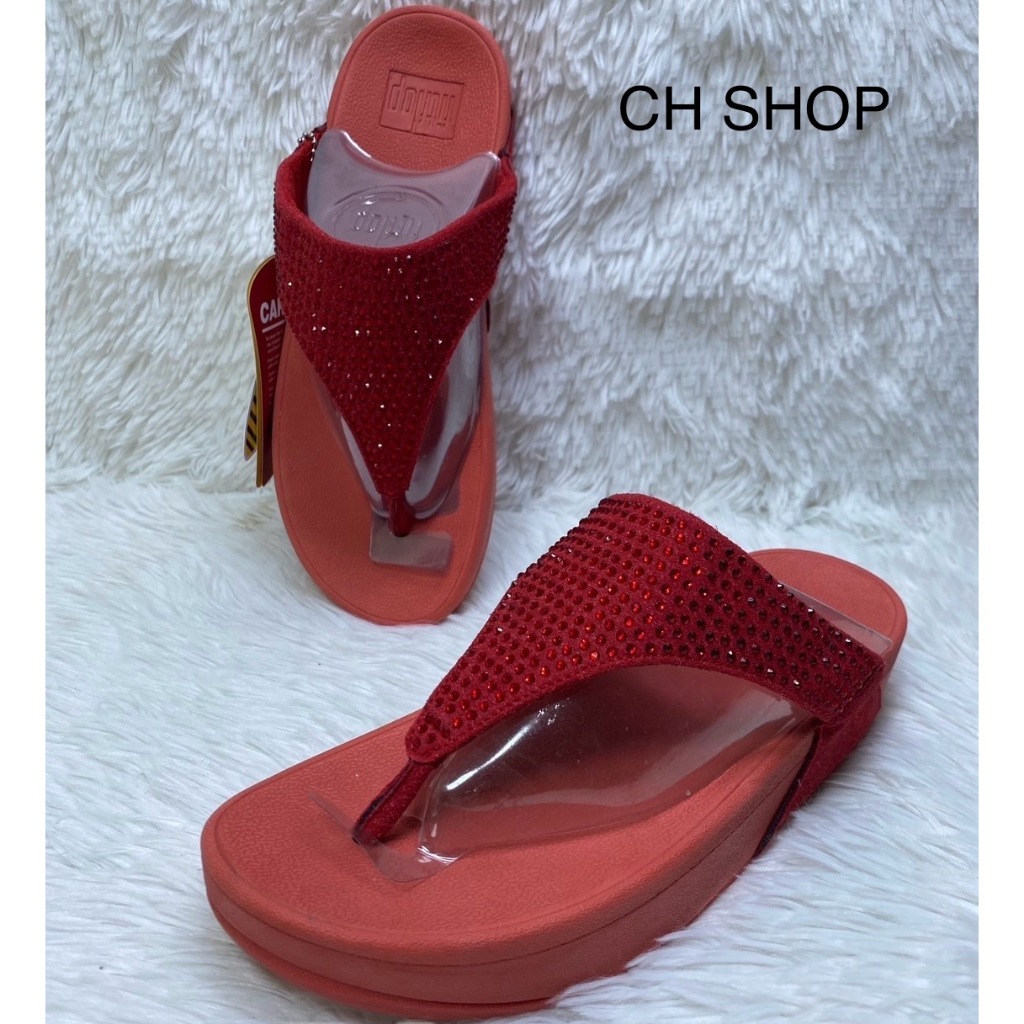 รองเท้า Fitflop รองเท้าแตะหูคีบสำหรับผู้หญิงรุ่นแพรชเต็ม งานสวย เป็นรองเท้าเพื่อสุขภาพค่ะ