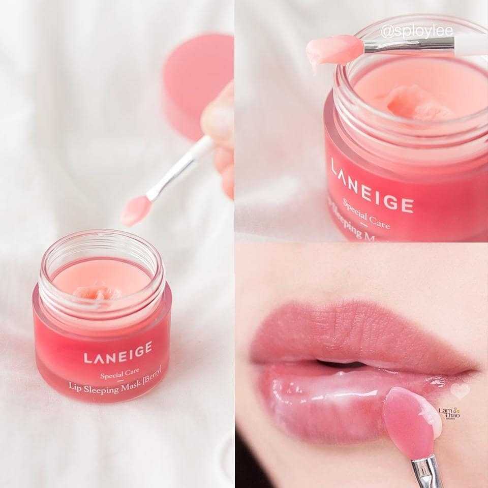 กล่อง 8g บำรุงริมฝีปาก สุขภาพดี ปากอมชมพู พร้อมส่ง Laneige lip sleeping mask 8g. ลาเนจ ลิปมากส์ ลิป มาส์ก 8กรัม