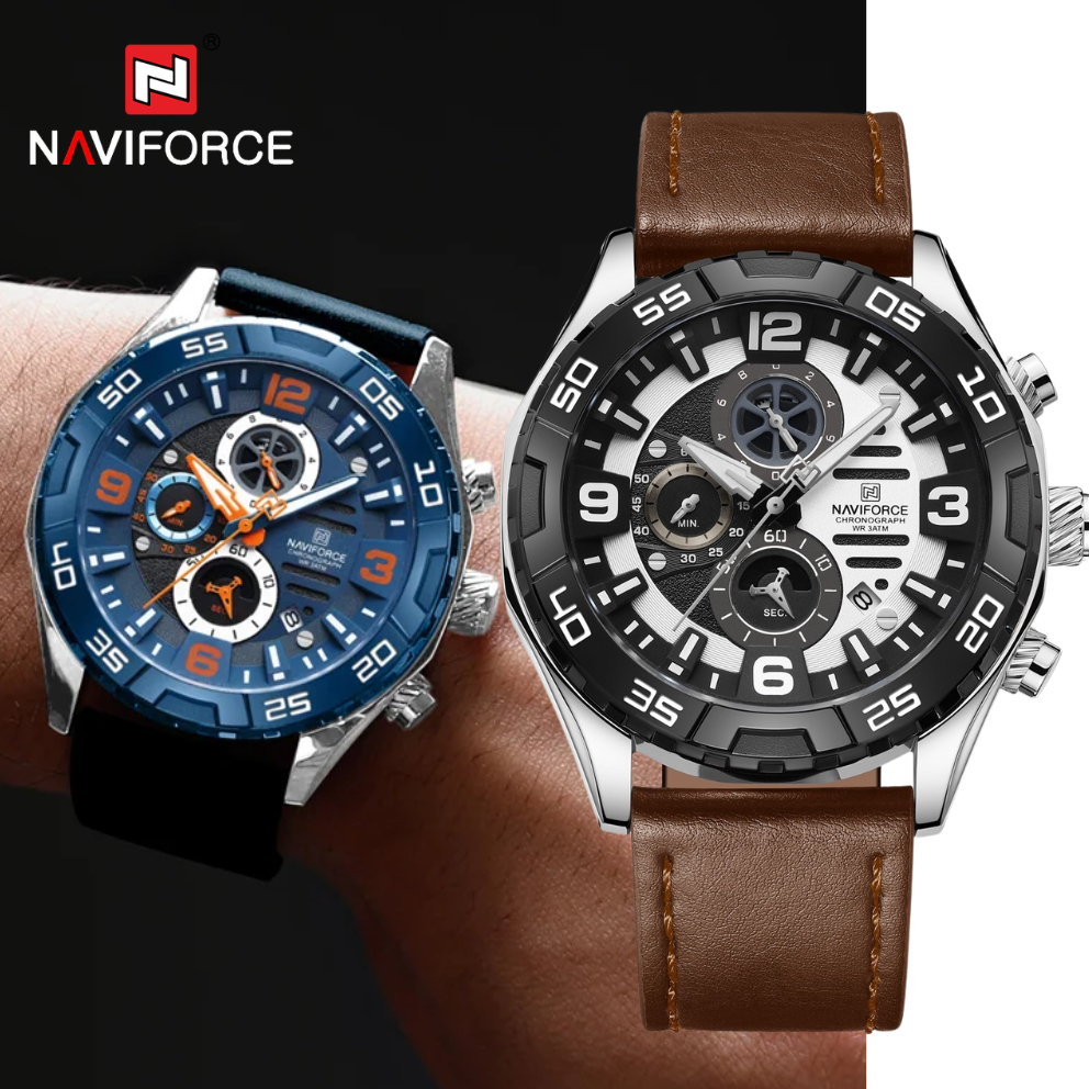 นาฬิกาNaviforce(นาวีฟอส)รุ่นNF8043เครื่องไทย ประกันศูนย์1ปีนาฬิกาข้อมือผู้ชายแฟชั่น พร้อมกล่องแบรนด์