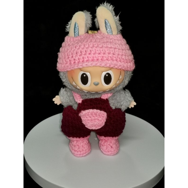 ชุดถักไหมลาบูบู้ Labubu ไหม4ply