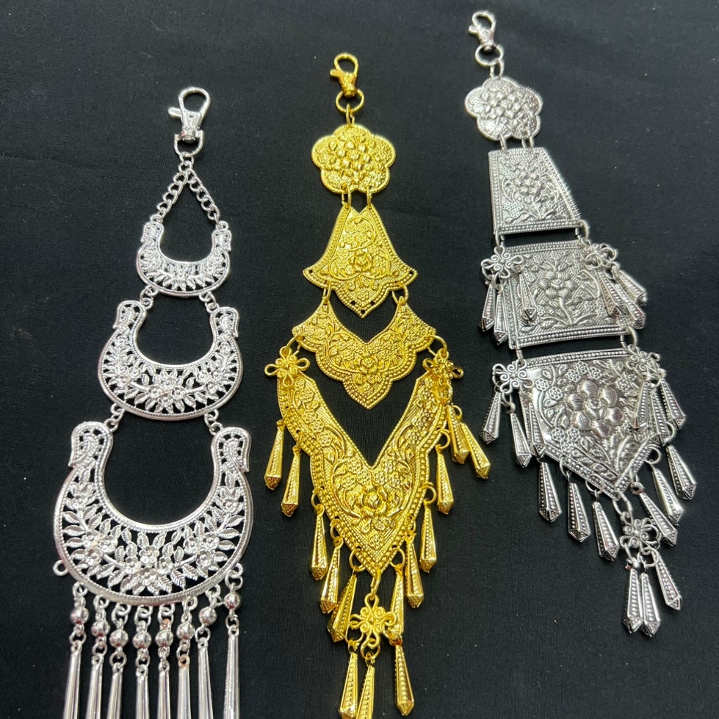 ตัวห้อยแต่งเข็มขัดล้านนา ￼ที่ห้อยเข็มขัด ตุ้งติ้งห้อยเข็มขัด เครื่องประดับชุดไทยล้านนา พร้อมส่ง