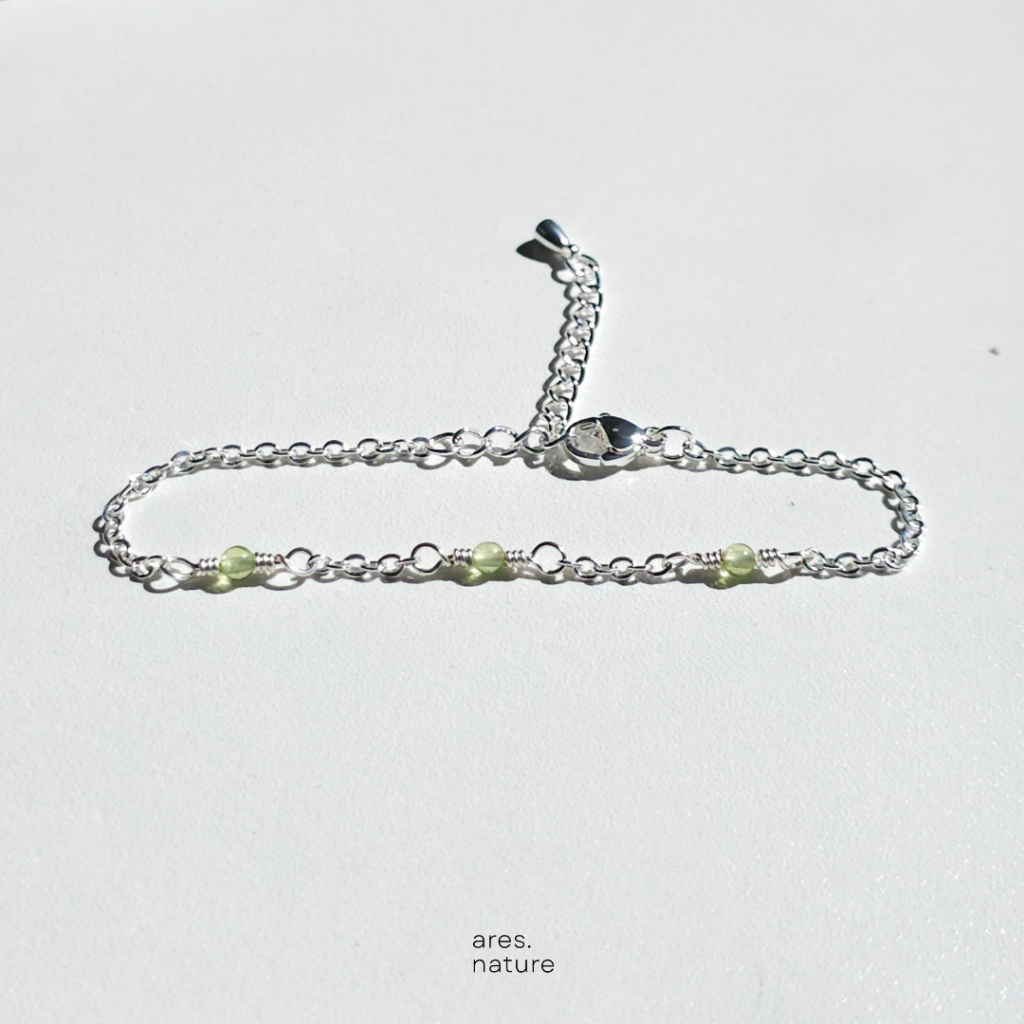 ares.nature - กำไลข้อมือ  สร้อยข้อมือหิน รุ่น Tiny แบบห่างหินกลม