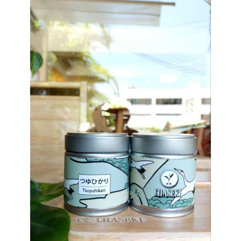 Chaseki Tsuyuhikari Single Cultivar 40g can Ceremonial Grade Matcha from Uji, Kyoto