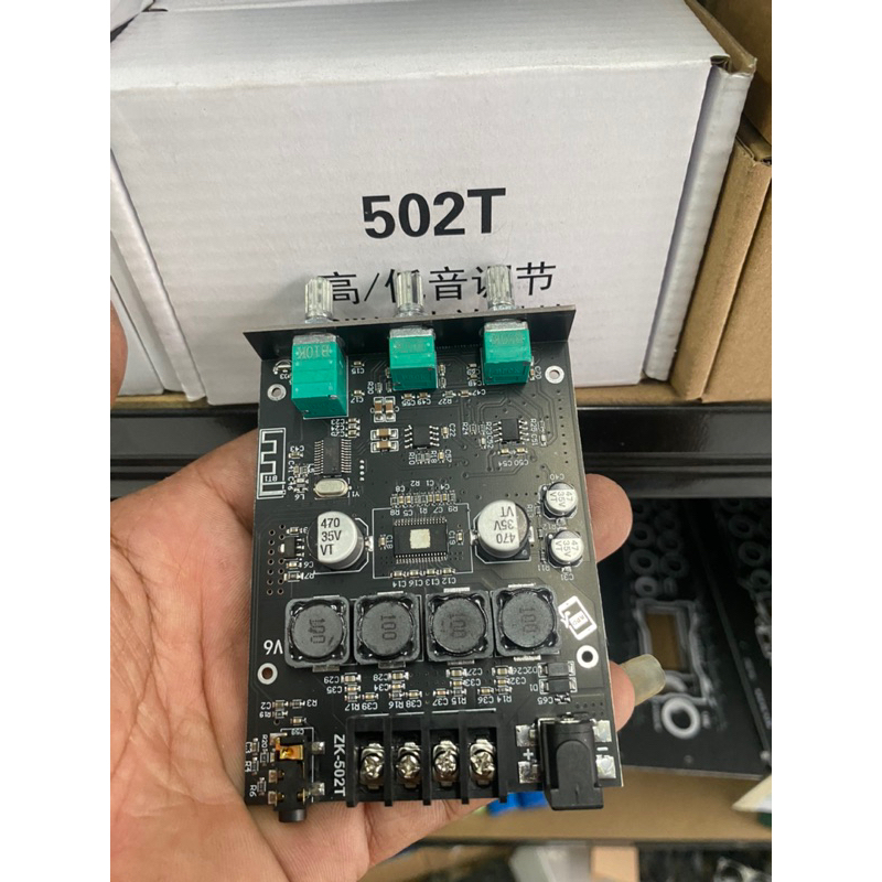 ZK 502T แอมจิ๋ว บลูทู ธ 5.0 เครื่องขยายเสียง กำลังขับ 2*50W amplifier bluetooth แอมจิ๋ว แอมป์บลูทูธ แอมจิ๋วบลูทูธ12v