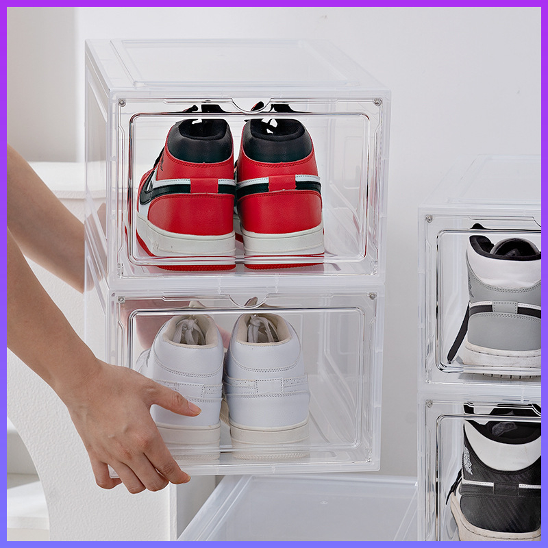 shoe box วางรองเท้า stack shoes box เก็บรองเท้า เก็บรองเท้า