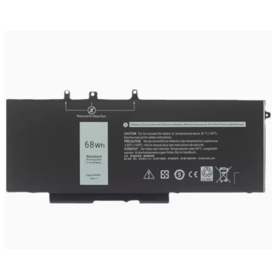 Laptop battery for DELL Latitude 5490 5491 5495 5590 P27S GJKNX 68WH