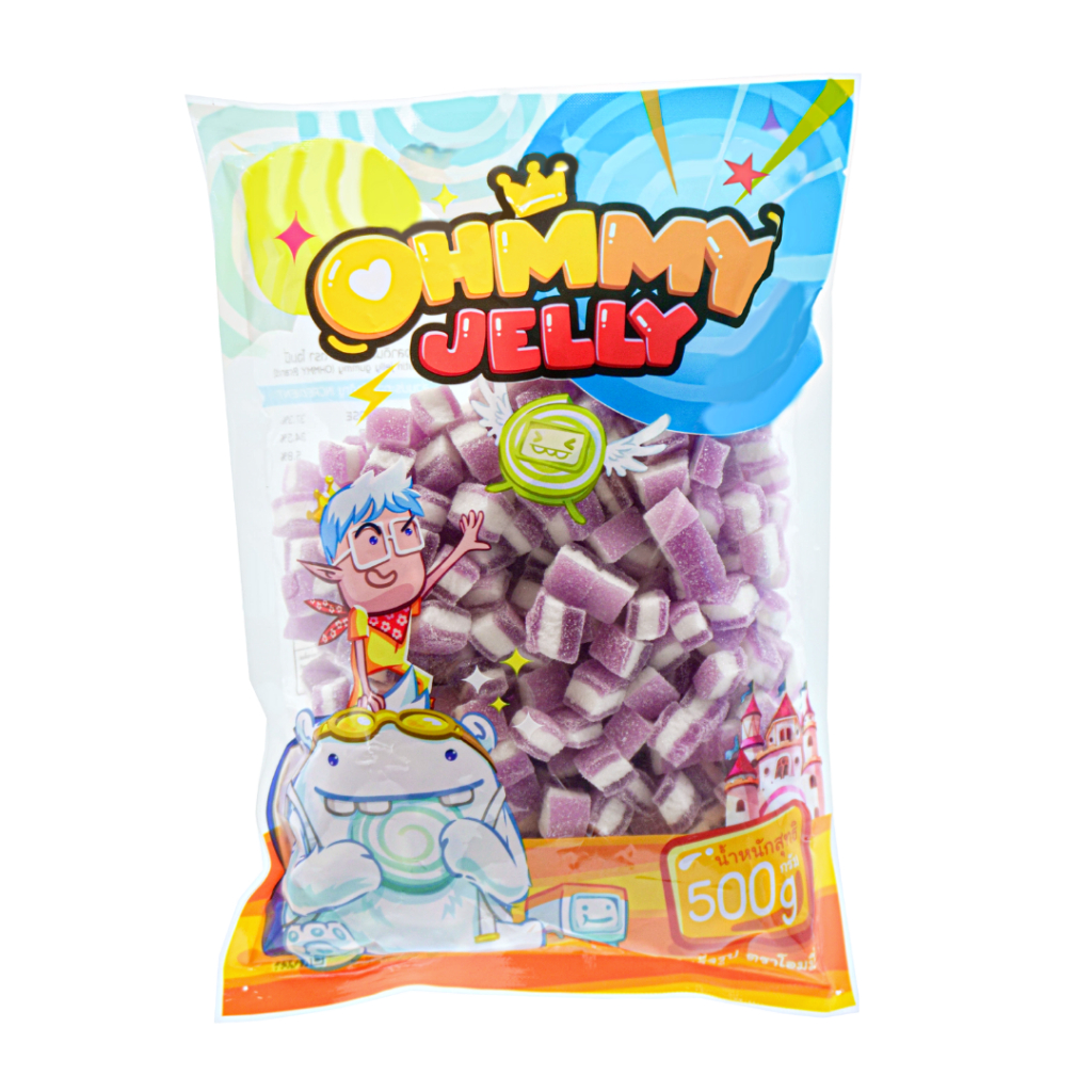 OhmmyJelly 500g l แซทเธอเดย์ โอมมี่เยลลี่ กัมมี่เยลลี่ [รสองุ่น] นุ่มอร่อย Halal