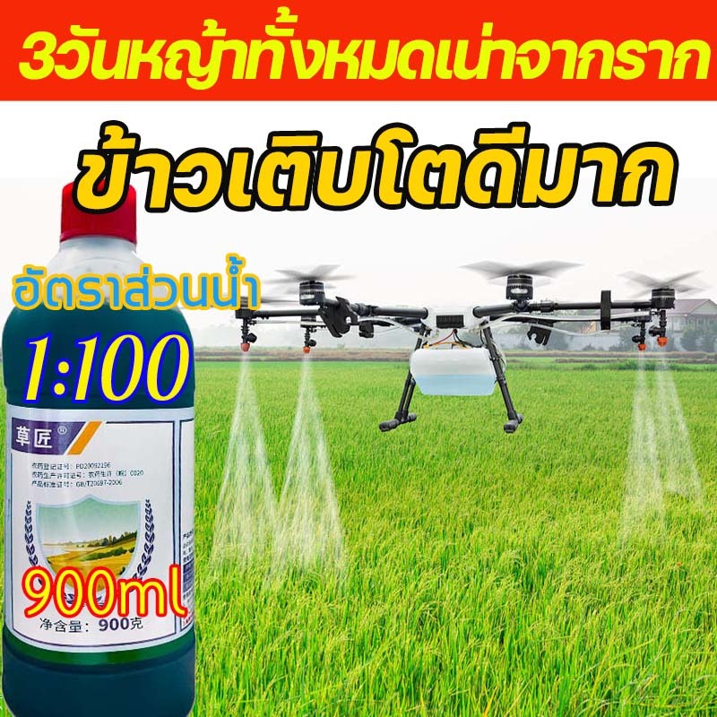 พร้อมส่ง ยาฆ่าหญ้า กลูโฟซิเนต 900ML ปลอดภัยไร้สารเคมี ใช้กำจัดวัชพืชทุกชนิด สูตรOrganic ธรรมชาติ