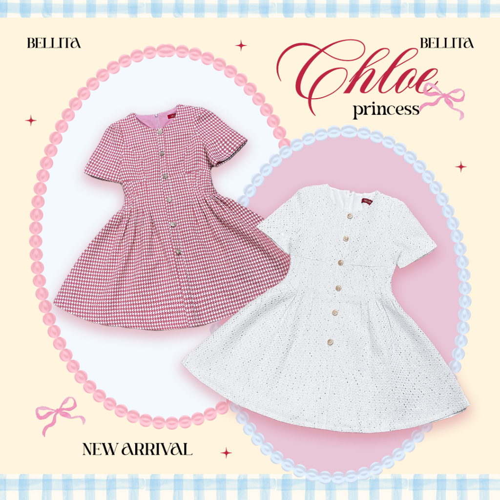 K612/K487 BELLITA BRAND มินิเดรสชมพู เดรสคุณหนู ชุดคาเฟ่ ชุดเที่ยว ชุดทำงาน