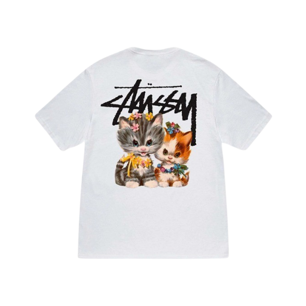 Stussy Kittens T-Shirt Tee US (White, Black, Mauve, Midnight)