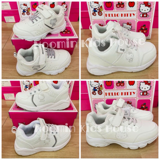 รองเท้าผ้าใบสีขาว,สีดำ / รองเท้าพละ  HELLO KITTY (ขอบิลเบิกโ…