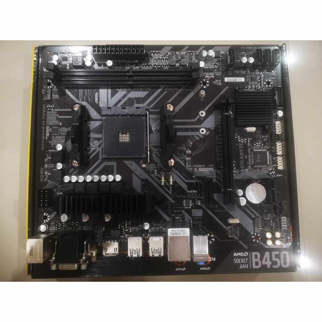 (มือ 2) MAINBOARD GIGABYTE B450M S2H AM4 DDR4