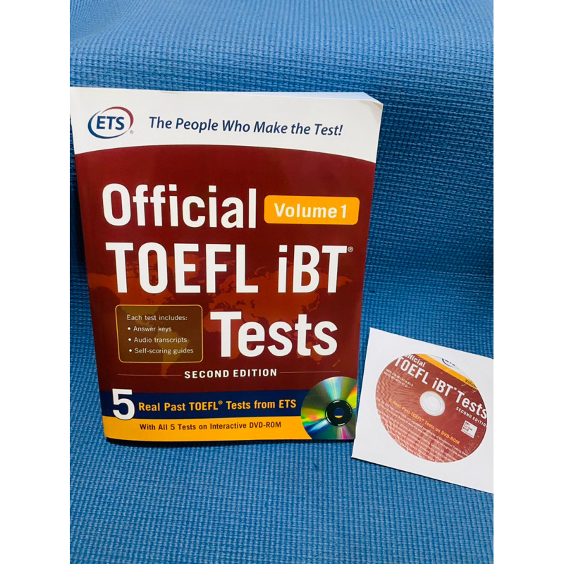 ETS Official Toefl ibt test volume 1+cd💥ไม่มีเขียน