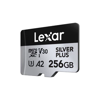 Lexar Professional Silver Plus microSD Card 256GB (ไมโครเอสดีการ์ด) Read 205MB/s Write150MB/s (LMSSIPL256G-BNANG)